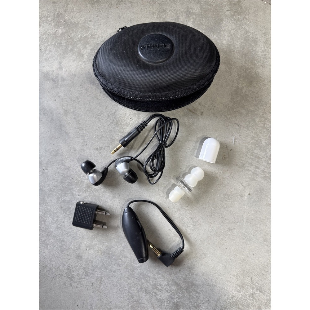 Shure SE310 Sound Isolating Earbuds In-Ear Headphones w/ Case & Tips Tested